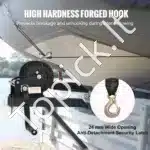 Rankinė gervė su 725,7 kg traukos galia – 10 m poliesterio juosta, 2‑greičių spragtukas, ergonominė rankena - Image 6