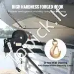 Rankinė lyno gervė su dviguba pavara – 1587 kg traukos galia, 10 m plieninis lynas - Image 6