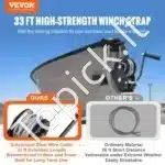 Rankinė plieninio lyno gervė su vienu greičiu – 362,8 kg traukos galia, 10 m užtraukimo ilgis - Image 8