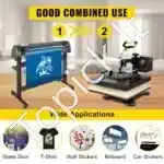 Jjuodas 5‑in‑1 termopresas su dvigubu ekranų valdymu – 38×38 cm spaudos plokštė - Image 2