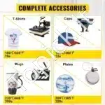 Jjuodas 5‑in‑1 termopresas su dvigubu ekranų valdymu – 38×38 cm spaudos plokštė - Image 7