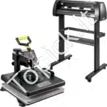 Juodas 5‑in‑1 termopresų ir vinilo pjoviklio rinkinys su 38×38 cm spaudos plokšte ir 34″ (~870 mm) vinilo pjovimo moduliu - Image 10