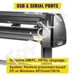 Juodas 5‑in‑1 termopresų ir vinilo pjoviklio rinkinys su 38×38 cm spaudos plokšte ir 34″ (~870 mm) vinilo pjovimo moduliu - Image 6