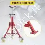 Reguliuojamas V formos galvutės vamzdžių stovas (71–131 cm, iki 400 kg) - Image 4