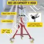 Reguliuojamas V formos galvutės vamzdžių stovas (71–131 cm, iki 400 kg) - Image 7