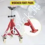 Reguliuojamas V formos galvutės vamzdžių stovas – 300 mm vamzdžių talpa, iki 400 kg apkrovos, 50 – 93,5 cm - Image 4