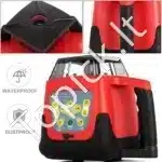 Rotacinis statybinis lazeris 360° | Automatinis savilyginantis lygis | Raudonas spindulys | 2 kg - Image 8