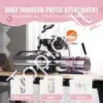 Rožinis universalus 8‑in‑1 termopresas 29×38 cm – daugiafunkcis sprendimas sublimacijai ant marškinėlių, puodelių, kepurių, lėkščių - Image 2