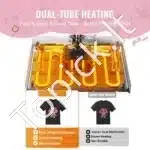 Rožinis 8-in-1 terminis presas 38×38 cm – profesionalus spaudos įrenginys tekstilei, puodeliams, kepurėms ir lėkštėms - Image 4