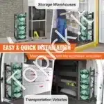 Šaldymo balionų laikymo stovas 3x13,6 kg | Tvirtas metalinis rėmas, 32,5 x 33 x 84 cm - Image 4