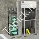 Šaldymo dujų balionų laikymo stovas 1x22,7 kg + 2x13,6 kg + 3 mažesniems balionams - Image 2