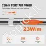 Savarankiškai reguliuojamas stogo šildymo kabelis 18 m, 23 W/m, su termostatu - Image 2