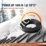 Savarankiškai reguliuojamas stogo šildymo kabelis 4 m, 16–26 W/m, su termostatu - Image 2