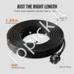 Savarankiškai reguliuojamas stogo šildymo kabelis 4 m, 16–26 W/m, su termostatu - Image 4