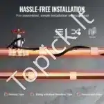 Savarankiškai reguliuojamas stogo šildymo kabelis 4 m, 16–26 W/m, su termostatu - Image 5