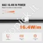 Savarankiškai reguliuojamas vamzdžių šildymo kabelis 1,83 m, 16,4 W/m, su termostatu - Image 2