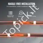 Savarankiškai reguliuojamas vamzdžių šildymo kabelis 2 m, 23 W/m, su termostatu - Image 5