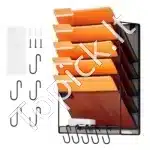 Sieninis Dokumentų Laikiklis su 6 Skyriais | Patvarus Metalo Tinklelis, 10 kg Talpa - Image 7