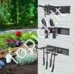 Sieninis Garažo Įrankių Organizatorius – 1222x125x272 mm, Anglies Plieno, 363 kg Apkrova, su 6 Reguliuojamais Kabliais - Image 7