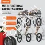 Sieninis dviračių laikiklis 4 dviratėms + 2 šalmams – 122 × 100 × 230 mm, iki 90 kg talpos - Image 8