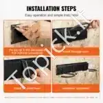 Sieninis dviračių laikiklis 6 dviračiams + 5 šalmai – 2159 × 100 × 230 mm, iki 136 kg apkrova - Image 4