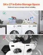 Skalbimo mašinos ir džiovyklės darbo stalas su ąžuolo imitacijos paviršiumi - Image 3