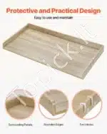 Skalbimo mašinos ir džiovyklės darbo stalas su ąžuolo imitacijos paviršiumi - Image 6