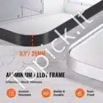 Stačiakampis sieninis vonios ir makiažo veidrodis – 139,7×76,2 cm - Image 6