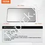 Stačiakampis vonios ir makiažo veidrodis – 91,5×61 cm - Image 3