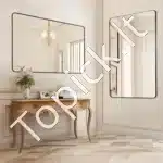 Stačiakampis vonios sieninis makiažo veidrodis – 122×76,2 cm - Image 2