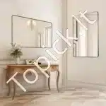 Stačiakampis vonios veidrodis makiažui – 76,1×55,8×2,5 cm - Image 2