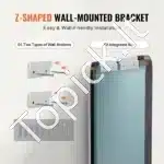 Stačiakampis vonios veidrodis makiažui – 76,1×55,8×2,5 cm - Image 4