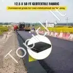 Tvirtas ir pralaidus geotekstilės audinys 3,8 × 15,2 m – juodas 3,5 oz (~118 g/m²) - Image 8