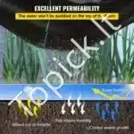 Tvirtas sodo audinys nuo piktžolių 1,8 × 76 m – juodas, ~140 g/m² (4,1 oz/yd²) - Image 7