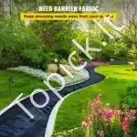 Tvirtas sodo audinys nuo piktžolių 1,8 × 76 m – juodas, ~140 g/m² (4,1 oz/yd²) - Image 9
