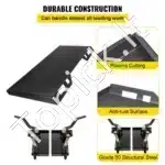 Universali 6,35 mm greito tvirtinimo plokštė – juoda, 117 cm × 47 cm × 6,35 mm, ~29 kg - Image 6