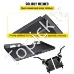 Universali 6,35 mm greito tvirtinimo plokštė – juoda, 117 cm × 47 cm × 6,35 mm, ~29 kg - Image 4