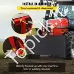 Universali 6,35 mm greito tvirtinimo plokštė – juoda, 117 cm × 47 cm × 6,35 mm, ~29 kg - Image 5