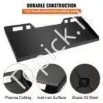 Universali 6,4 mm greito tvirtinimo plokštė  – juoda, 113 cm × 47 cm, 29 kg - Image 6