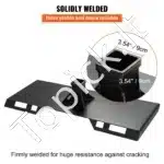 Universali 6,4 mm greito tvirtinimo plokštė  – juoda, 113 cm × 47 cm, 29 kg - Image 4