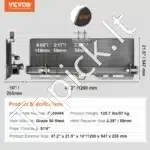 Universalus 3 taškų greito tvirtinimo adapteris – juoda, 1 200 × 547 × 255 mm, 57 kg, 7,94 mm - Image 3