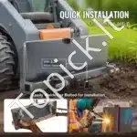 Universalus 3 taškų greito tvirtinimo adapteris – juoda, 1 200 × 547 × 255 mm, 57 kg, 7,94 mm - Image 6