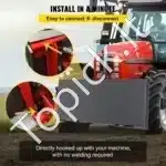 Universalus 6 mm greito plokštės tvirtinimo adapteris – juodas, 116,4 × 47,0 × 7,0 cm, 28 kg - Image 5