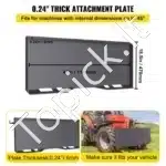 Universalus 6 mm greito plokštės tvirtinimo adapteris – juodas, 116,4 × 47,0 × 7,0 cm, 28 kg - Image 7