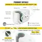 Automatinis Karščio Presas Puodeliams 11-15 oz Baltos Spalvos | Išmanusis Termo Presas Dovanoms ir Verslui - Image 6