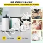 Automatinis Karščio Presas Puodeliams 11-15 oz Baltos Spalvos | Išmanusis Termo Presas Dovanoms ir Verslui - Image 2