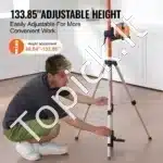 Universalus aliuminis trikojis lazeriniams ir nivelyro prietaisams 104–340 cm - Image 7