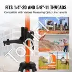 Universalus aliuminis trikojis lazeriniams ir nivelyro prietaisams 104–340 cm - Image 4