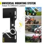 Universalus montavimo plokštės laikiklis krautuvui 6 mm, juodas - Image 6