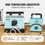 Universalus šiluminio spaudimo aparatas 2 in 1: kepurėms ir puodeliams (155 × 80 mm) - Image 4